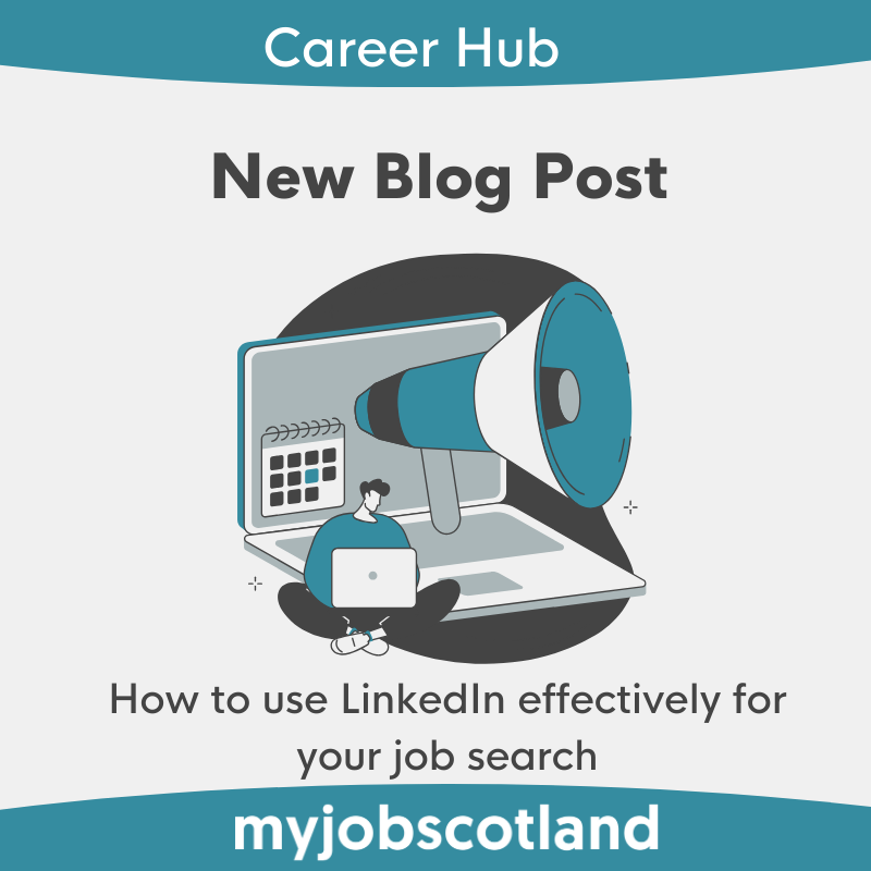 Do you find LinkedIn overwhelming as a tool for job searching and marketing yourself? You are not alone! We have another great Career Hub blog to help you make the most out of LinkedIn. Follow the link in our bio to find out more #careerhub #newblogpost #myjobscotland