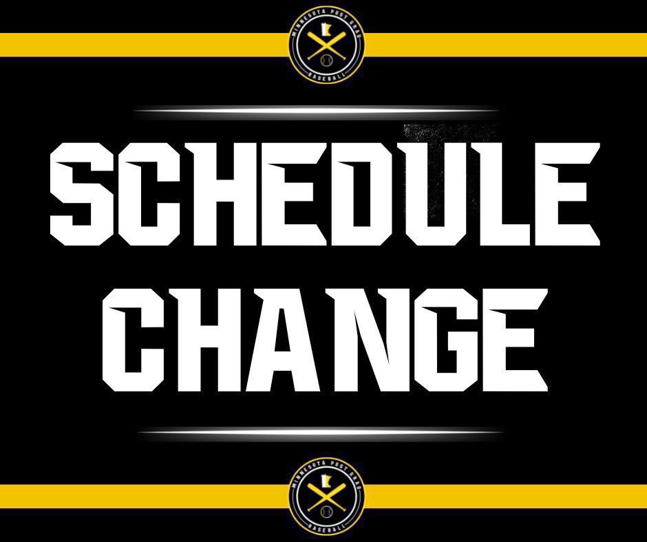 MPGbaseball's tweet photo. With inclement weather todays games are PPD. 

Back in action tomorrow vs RCTC! https://t.co/inn8uF3oft