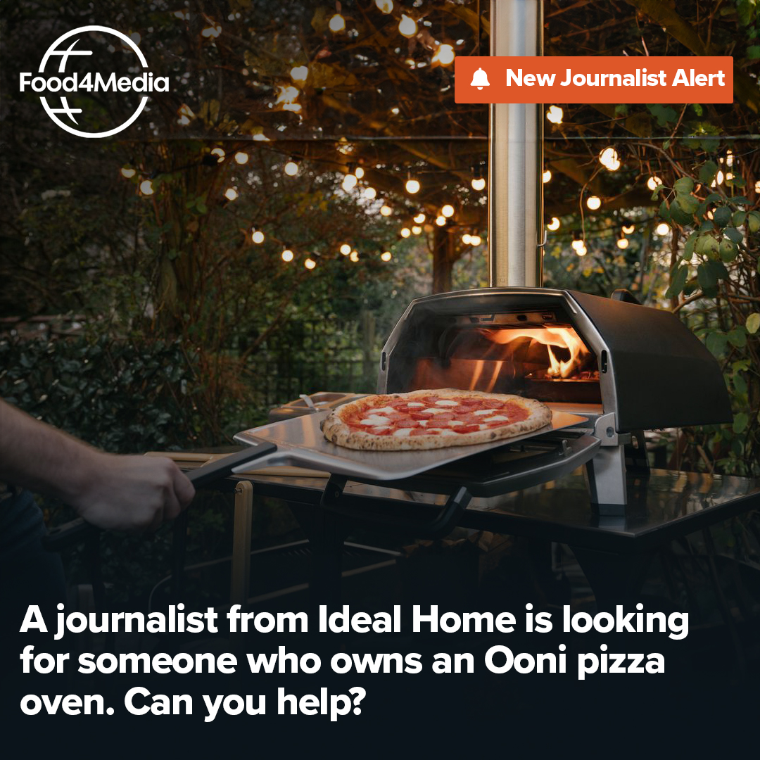 A journalist from Ideal Home is looking for someone who owns an Ooni pizza oven. Can you help? 💬 Respond to this request and 100s more right now at Food4Media. ➡️ Food4Media #Journorequest #PRRequest ❓ Don't have an account yet? Register for a non-obligation trial.