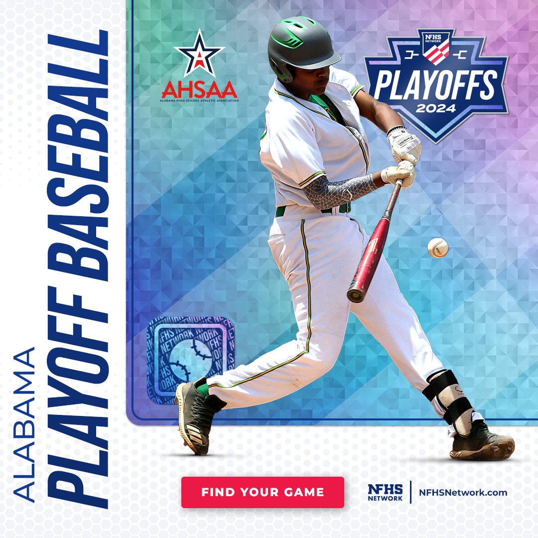 @AHSAAUpdates Watch the 2024 AHSAA Baseball Playoffs on the #NFHSNetwork today! ⚾️

Stream live through the OFFICIAL streaming link here: bit.ly/49LXAMr 📲