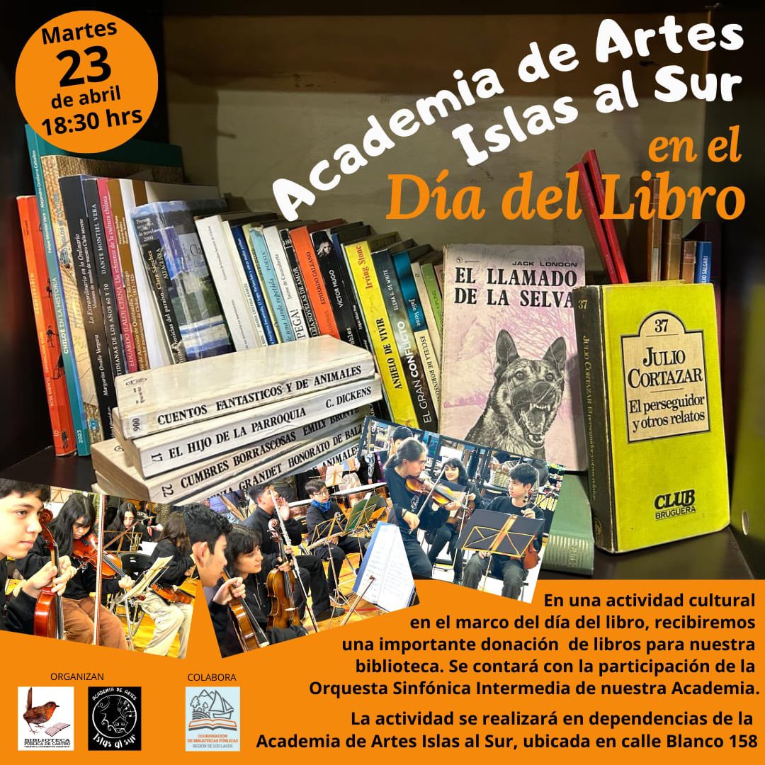 Gracias a una donación del proyecto “Biblioteca Rodante por el Chiloé Rural”, desde el año pasado tenemos una pequeña biblioteca. De a poco hemos ido aumentando el número de libros. 

El próximo martes la Biblioteca Pública de Castro ¡nos donará 200!
Gracias <a href="/bibdecastro/">Biblioteca de Castro</a>