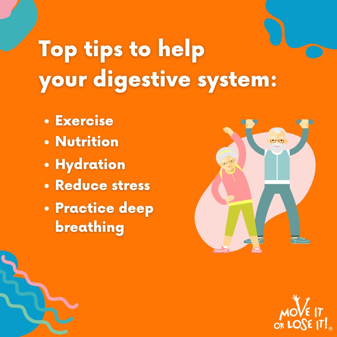 There are lots of things you can do to help aid #digestion. Regular #exercise is an important part of keeping your digestive system functioning at its best. It boosts blood flow to the muscles in your digestive tract which move food through your digestive system.