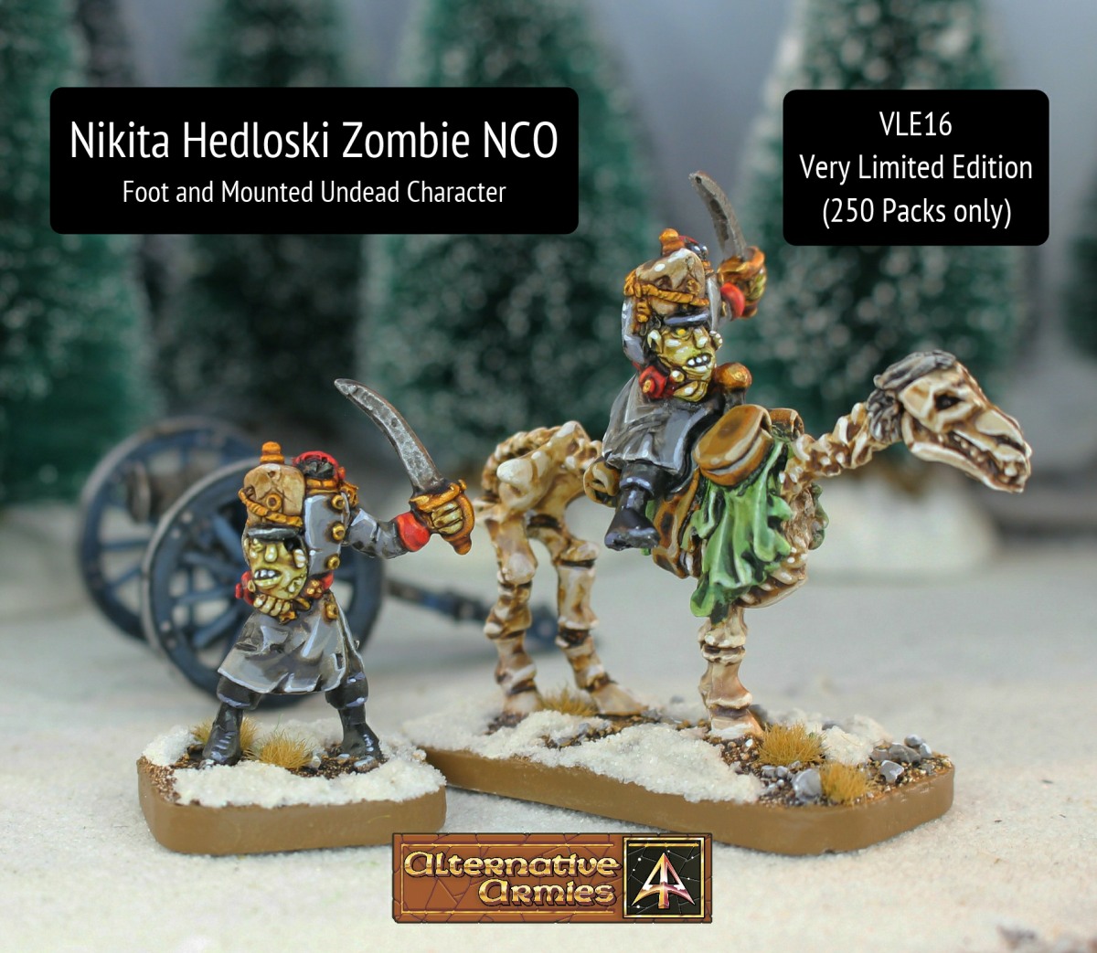 alternat_armies's tweet photo. New Zombie NCO on foot and mounted holding his own head. 250 numbered packs. By Nikki Chatwin. Mega Event is on 20% auto off all orders until 6th May.
#alternativearmies #flintloque #slaughterloo #wargaming #tabletopgaming #miniatures #silverbayonet
https://t.co/XawT9meAJV https://t.co/X5UZWNAVOS