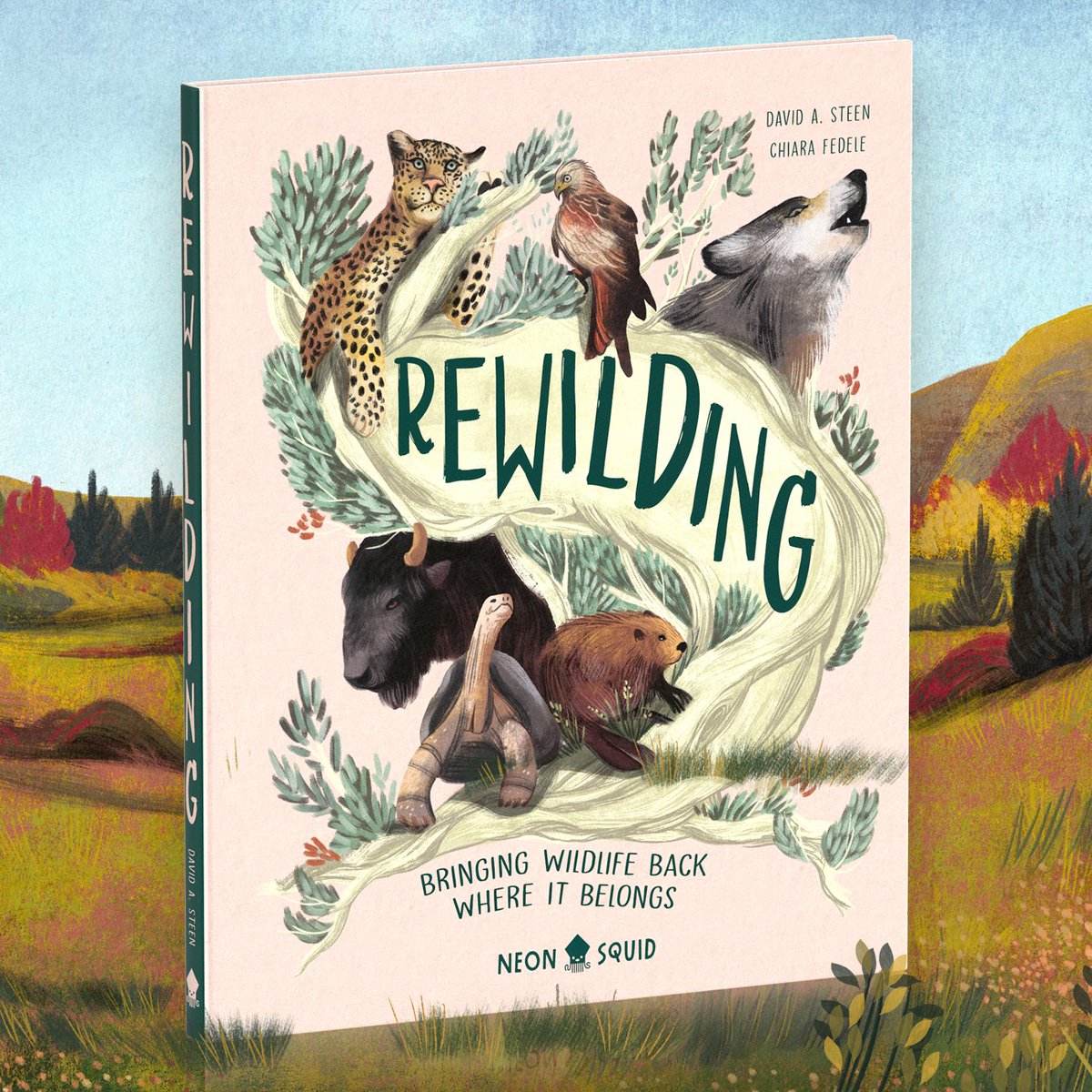 Ahead of Earth Day next week, we’d like to leave you with this book recommendation: Rewilding by conservation biologist @AlongsideWild! 📚🌎 Young readers will be in awe at the heartwarming true stories in this nonfiction book. Featuring stunning illustrations by @Chiaraillu