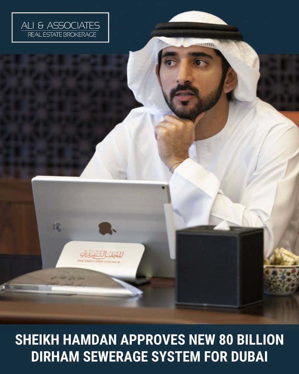 News from #Dubai! Sheikh Hamdan bin Mohammed bin Rashid Al Maktoum chairs a meeting approving major projects for #DubaiEconomicAgenda D33. Approval of a 80 Billion Dirham sewerage system for Dubai was amongst a few highlights. #Infrastructure #Sustainability #Entrepreneurship