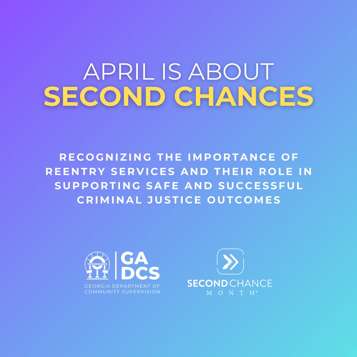 DCS believes in a second chance - Learn more through our Reentry Success Stories about how a second chance can positively impact the life of an individual, dcs.georgia.gov/reentry-servic… #SecondChanceMonth #SecondChances #ReentryMatters #SuccessStories #TeamDCS