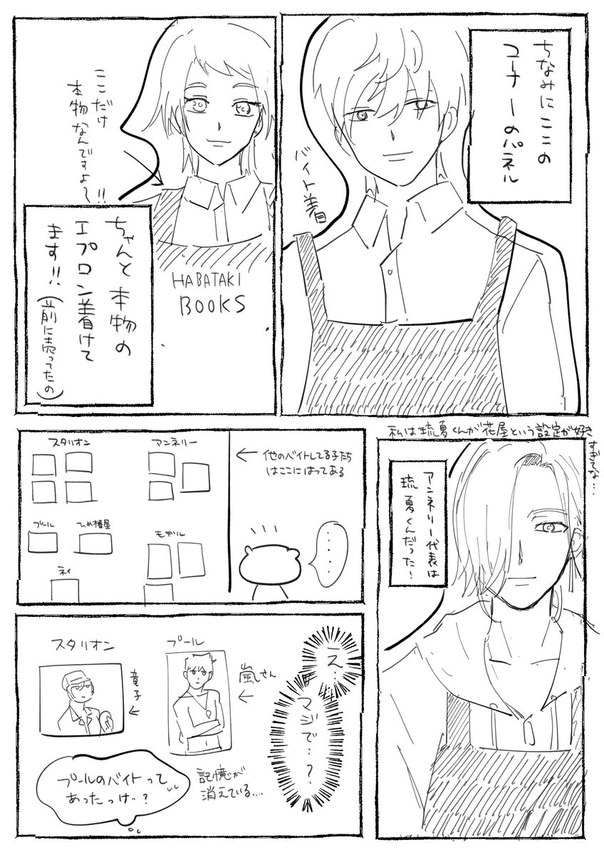 はばたき市レポ漫画③〜バイト・文化祭・学食編〜
⚠️ネタバレご注意⚠️

(3/7) 
