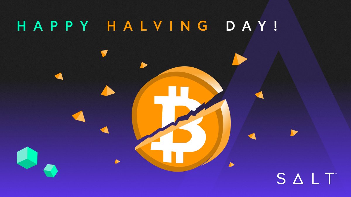 🥳 Today = #Bitcoin Halving Day! 🤙 🚀 Reduced supply = 🔥 🤔 What's next? Stay tuned!💥 @WatcherGuru has a cool countdown here: bit.ly/4d5kUHJ #Bitcoin #BitcoinHalving #BitcoinHalving2024 #Halving #CryptoBoom #crypto #cryptolending #SALT #SALTlending
