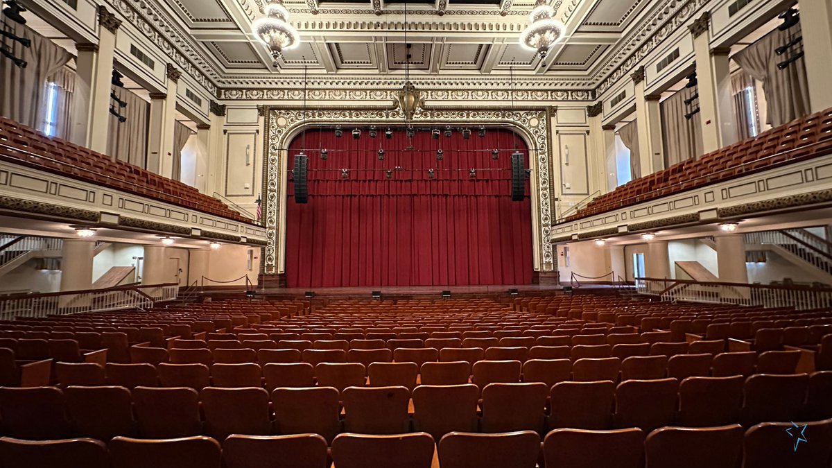 The calm before the concert!  Symphony Hall will be bustling in just a few hours in preparation for the @armyfieldband concert at 3pm.  Free tickets available at @PrideMarkets or security desk at @1350MainSt.  

#FreeConcert 
#ArmyFieldBand