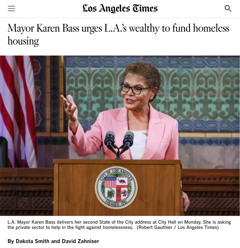 When it comes to addressing the Los Angeles homelessness crisis, money is not the issue, a lack of leadership is.