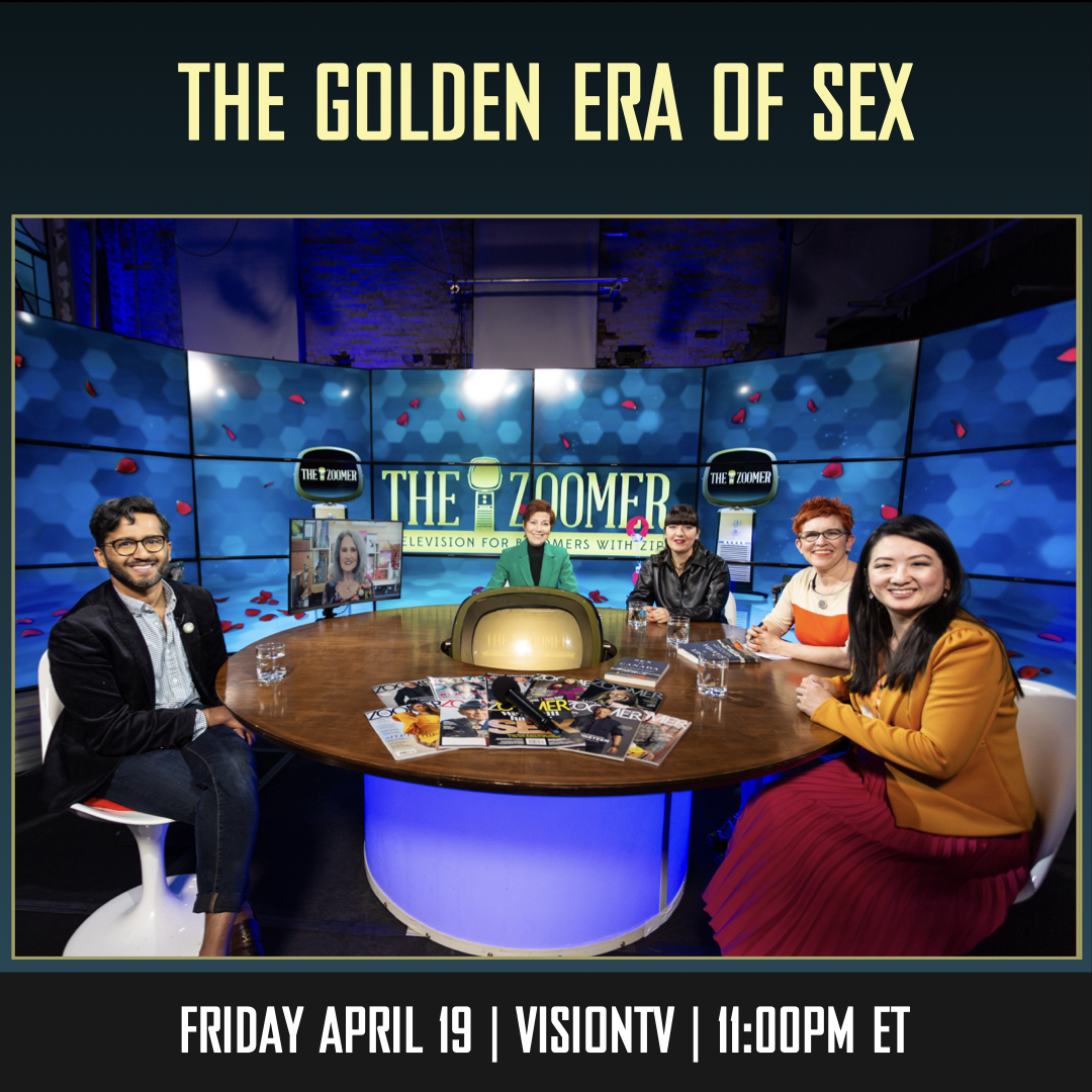 TONIGHT!
theZoomer: The Golden Era of Sex
Friday, April 19, 2024
11pm ET on VisionTV

theZoomer panel discusses the who, why, when, and how of getting down up north.

#theZoomer