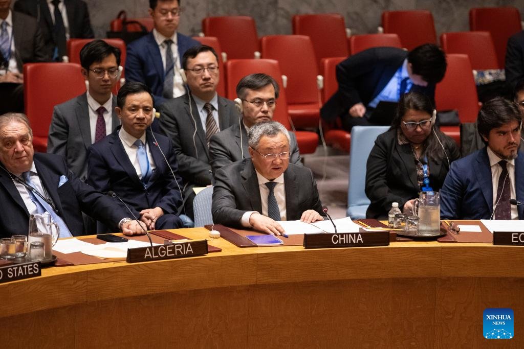 Fu Cong: 'The current round of conflict is an extremely tragic warning to the international community that it can no longer evade the aspiration of the Palestinian people for independence and statehood or perpetuate the historical injustice inflicted upon the Palestinian people.'