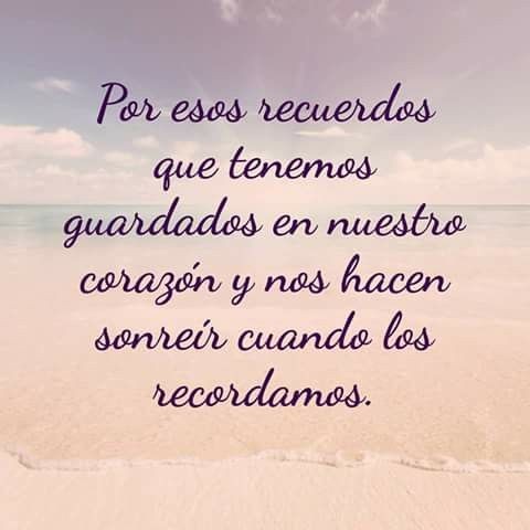Por esos recuerdos que tenemos guardados en nuestros corazones.❤️❤️❤️