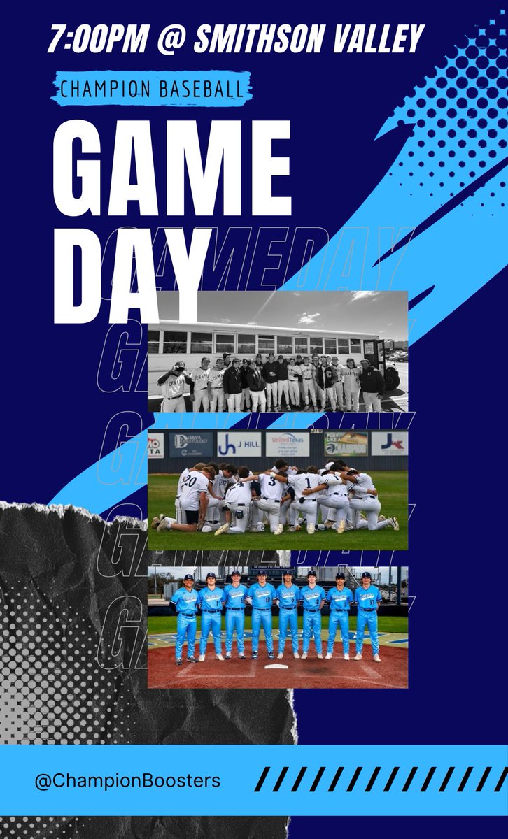 😤Chargers Nation- Let’s ride! 😤 First pitch- 7pm @ Smithson Valley @WACAthletics08 @LeechStan @5ATxHSBaseball @SamChampionHS