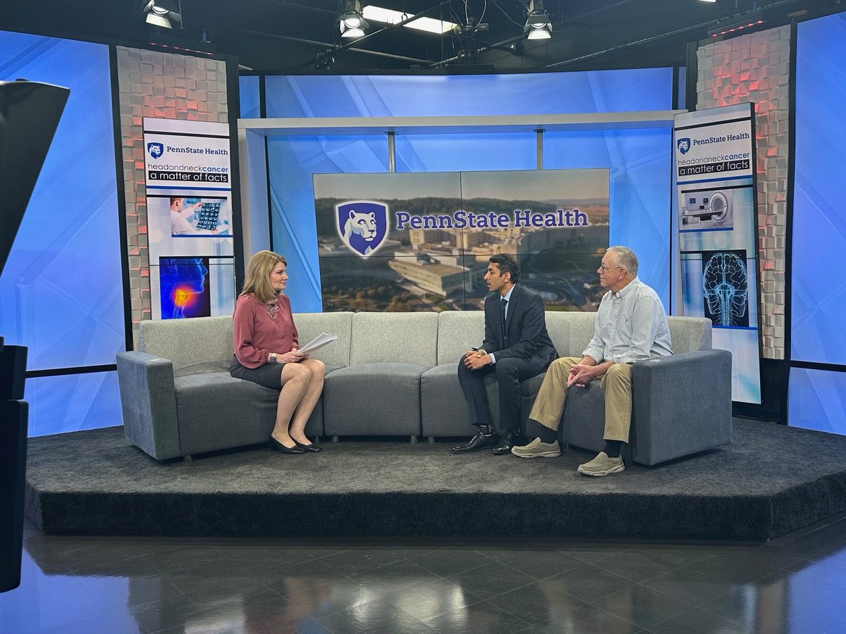 Our head and neck cancer team joined @abc27news for a special program featuring powerful patient stories, key signs and symptoms, and insights into clinical trials and treatment options at @PennStHershey. 🎥