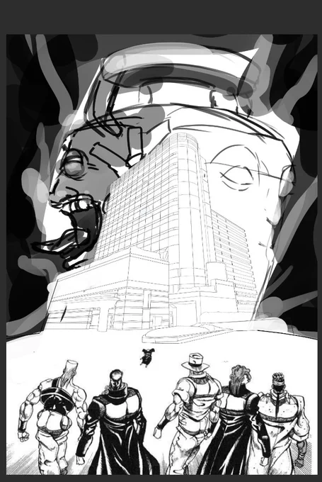 昔に描いてた謎のコライラスト出てきたけど、会場違うから供養 