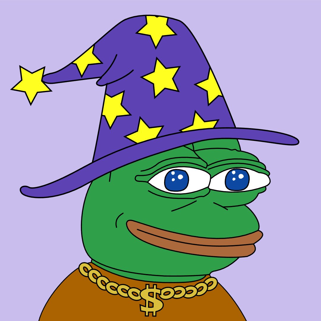 CryptoPepes's tweet photo. Whatsup froggies! Are you excited for the future of magic internet money? This Wizard #pepe tells me that our future is bright!
#CryptoPepes #NFT $btc $eth $pepe https://t.co/KXaO8E9acF