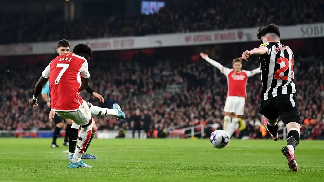 As Bukayo Saka has matured, he's been doubled, tripled and kicked repeatedly, but his output has gone up year on year. The only way for him to get more space is for #Arsenal to add greater firepower and creativity around him, who require similar opposition attention. #AFC