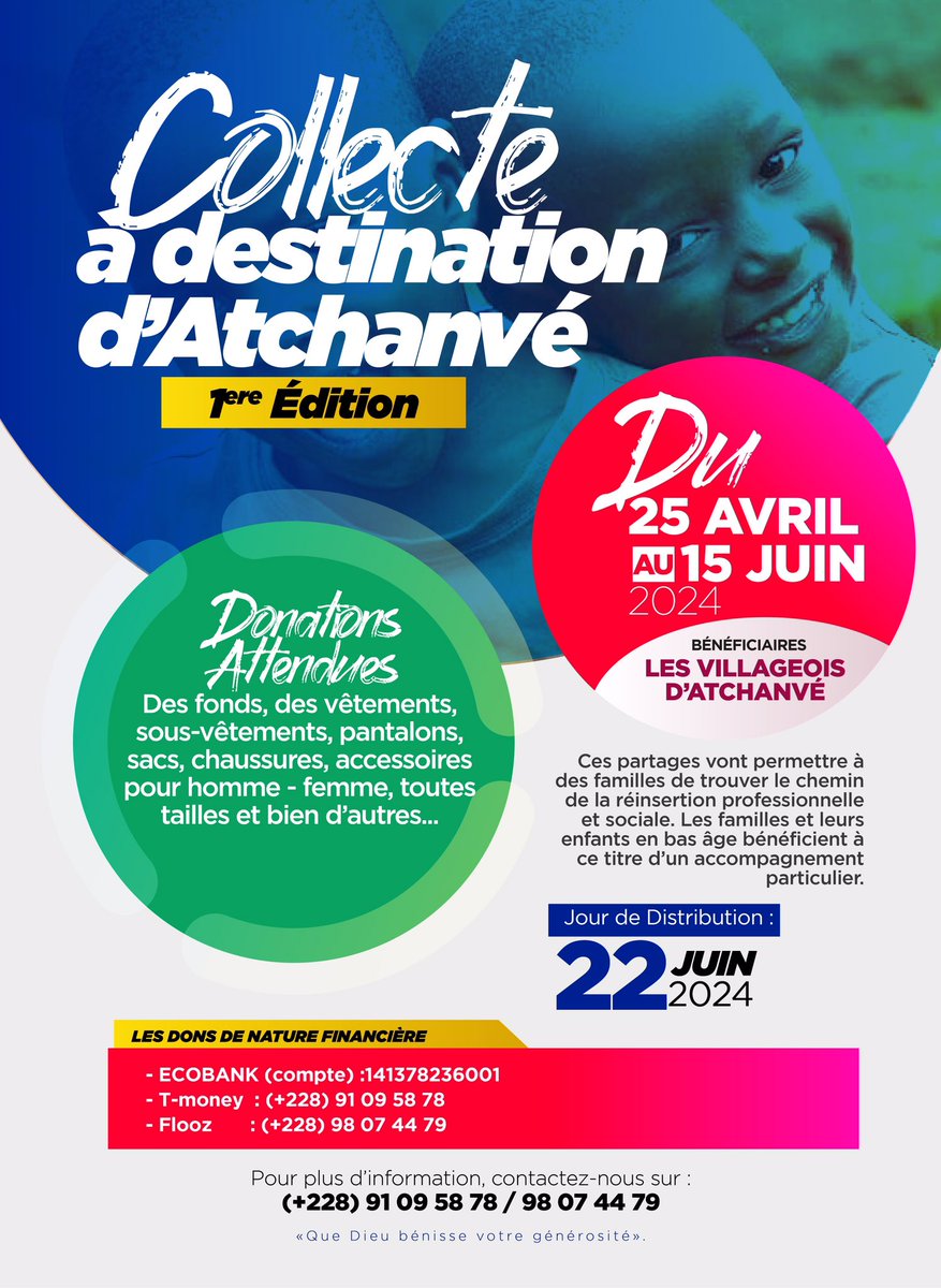 emmanuelito110's tweet photo. Votre générosité et votre soutien sont précieux. Ensemble, faisons de cette collecte un succès et apportons du réconfort à ceux qui en ont besoin.

Merci du fond du cœur pour votre solidarité ! 🙏❤️

#collecte #don #cadeau #togo #villageois #enfants https://t.co/ABwBaNz6jj