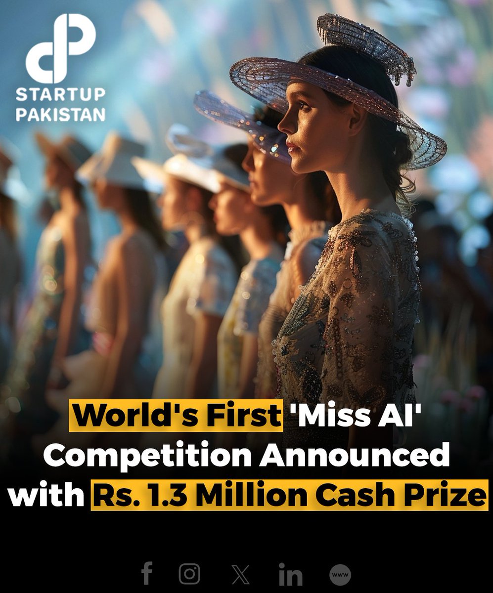 Models and influencers now have the opportunity to participate in 'Miss AI,' the world's first artificial intelligence beauty pageant for women. 

#Missworld #AI #Competition #Prizemoney #Fashion