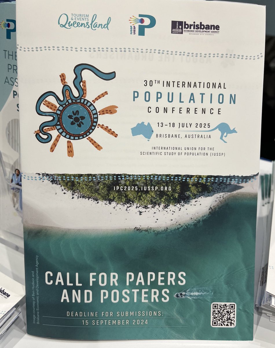Attending #PAA2024 Come by the IUSSP booth to pick up a copy of the Call for Papers for #IPC2025 in Brisbane. It contains everything you need to know to submit an abstract.