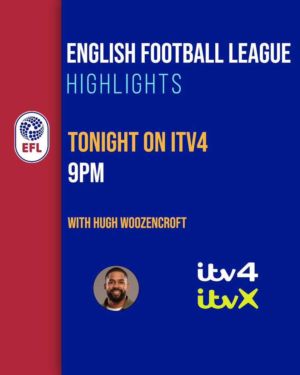 The Championship Title race is heating up 🔥 Don't miss our @EFL highlights show, including action from @stokecity v @Argyle 👀 🗣️ @HughWoozencroft ⏰ 9PM 📺 ITV4 & @ITVX