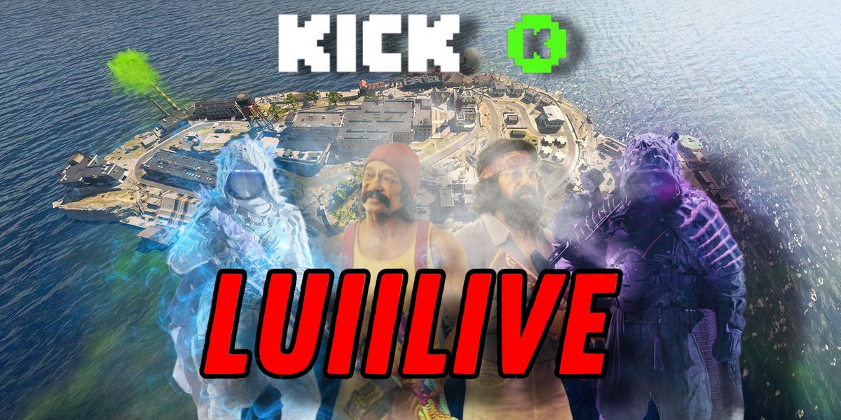 We are LIVE! Stop by and say what up brother ☝️ 
Kick.com/luiilive 
#DTA