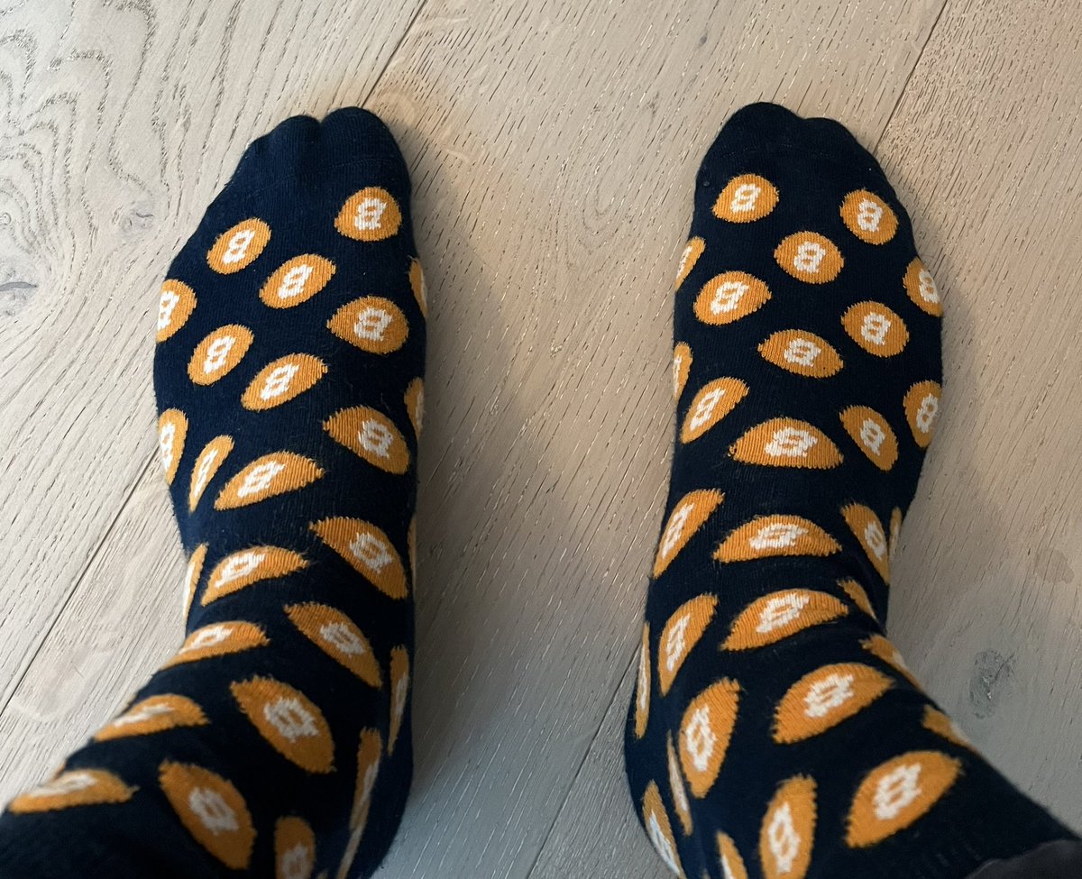 gm, Happy Bitcoin Halving Day

I’ll remove one sock at Block 840000