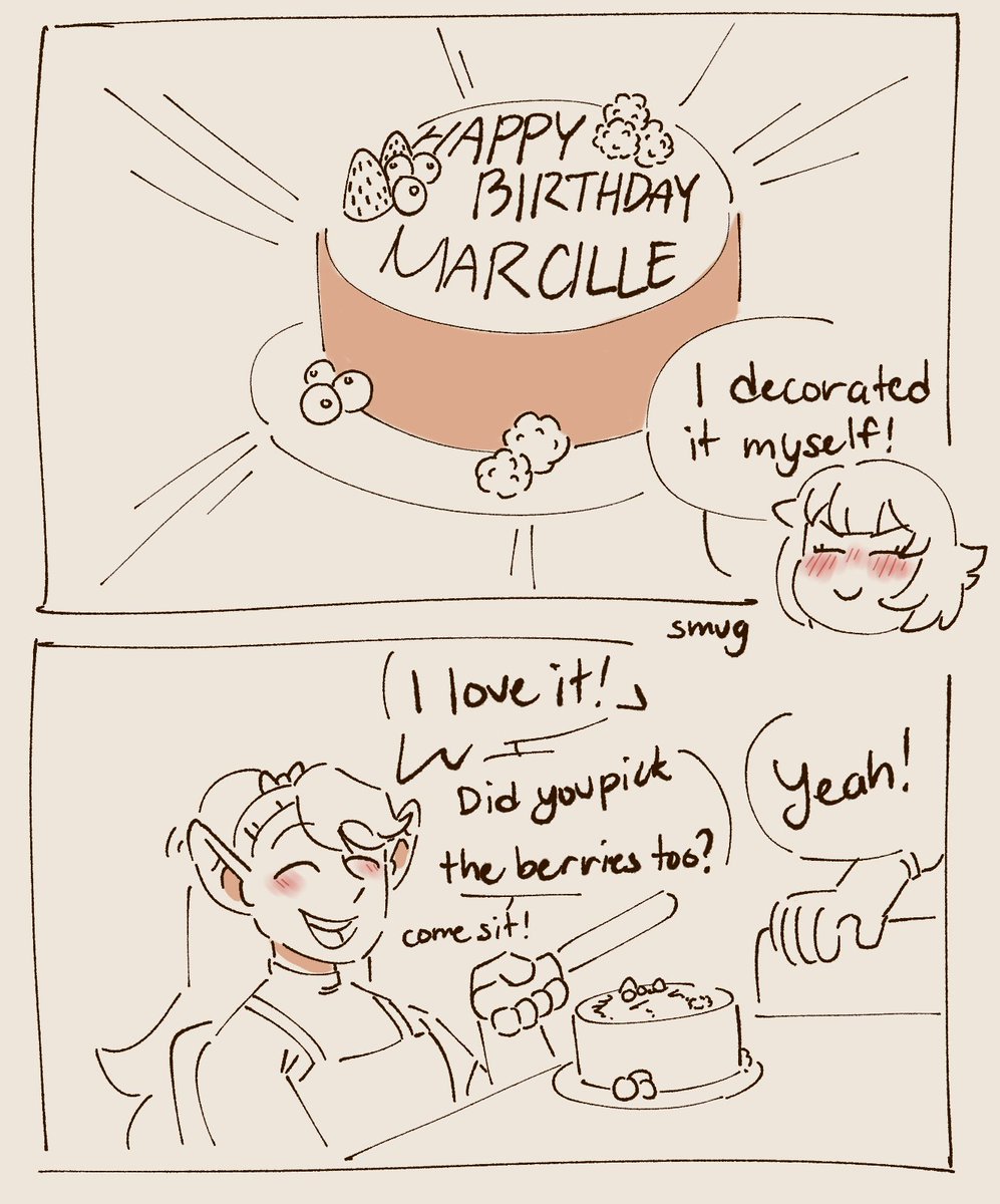 happy birthday u̶a̶r̶d̶l̶l̶e̶ marcille! #DungeonMeshi #marcilledonato #farcille
