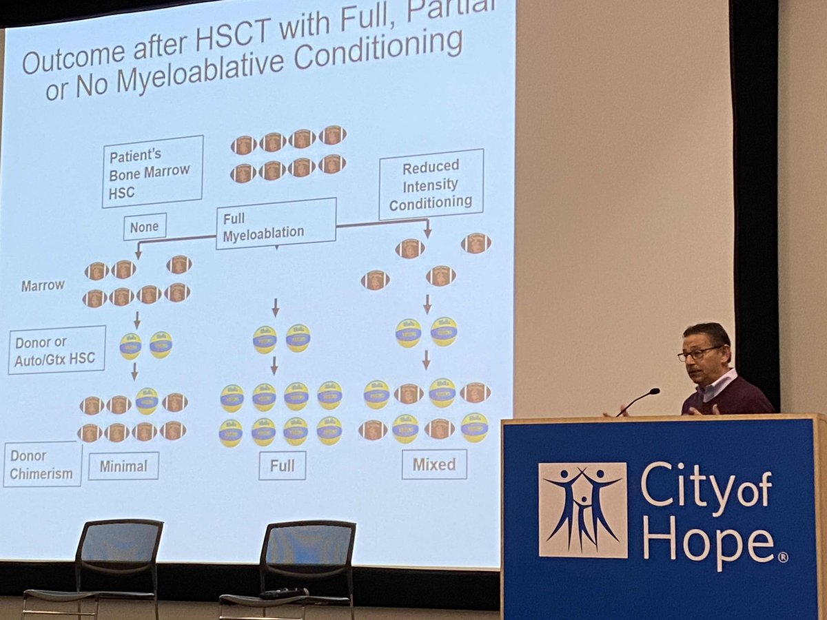 Best sports analogy ever Dr. Don Kohn @UCLAstemcell uses cross town rivalry to explain #stemcell transplantation @cityofhope @cirmnews cityofhope.org/research/alpha…