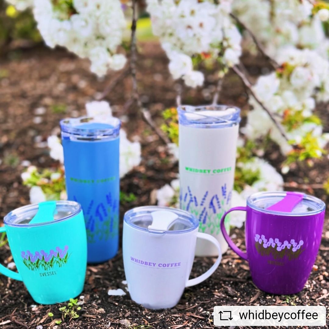 Happy #friyay #repost day! Today we found some of our bright and beautiful drinkware pieces hiding in plain sight at some of our favorite coffee shops! ☕
#doorcountycoffee, #dancinggoatscoffee, #archibaldsvillagebakery, #whidbeycoffee .

#coffee #coffeemug #travelmug #coffeeshop