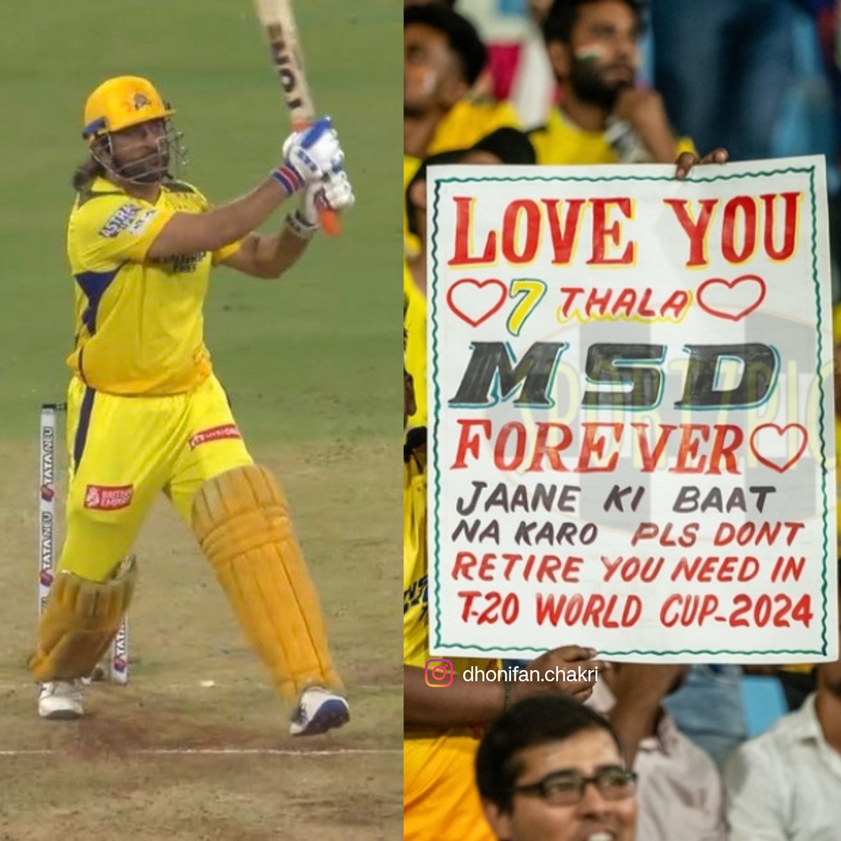 💛💛💛💛 #MSDhoni #CSKvsLSG