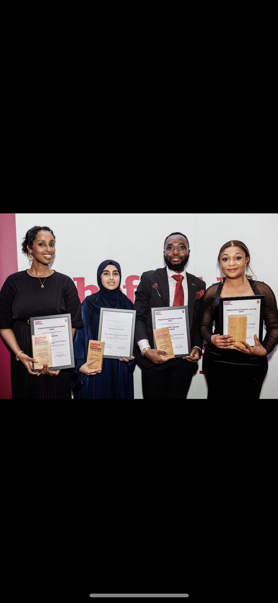Congratulations to Haadiyah, a 3rd Year Diagnostic Radiography student currently on a 4 week leadership placement with the Acute Federation, and all other winners for your work promoting inclusion, diversity and improving student wellbeing. @sheffhallamuni