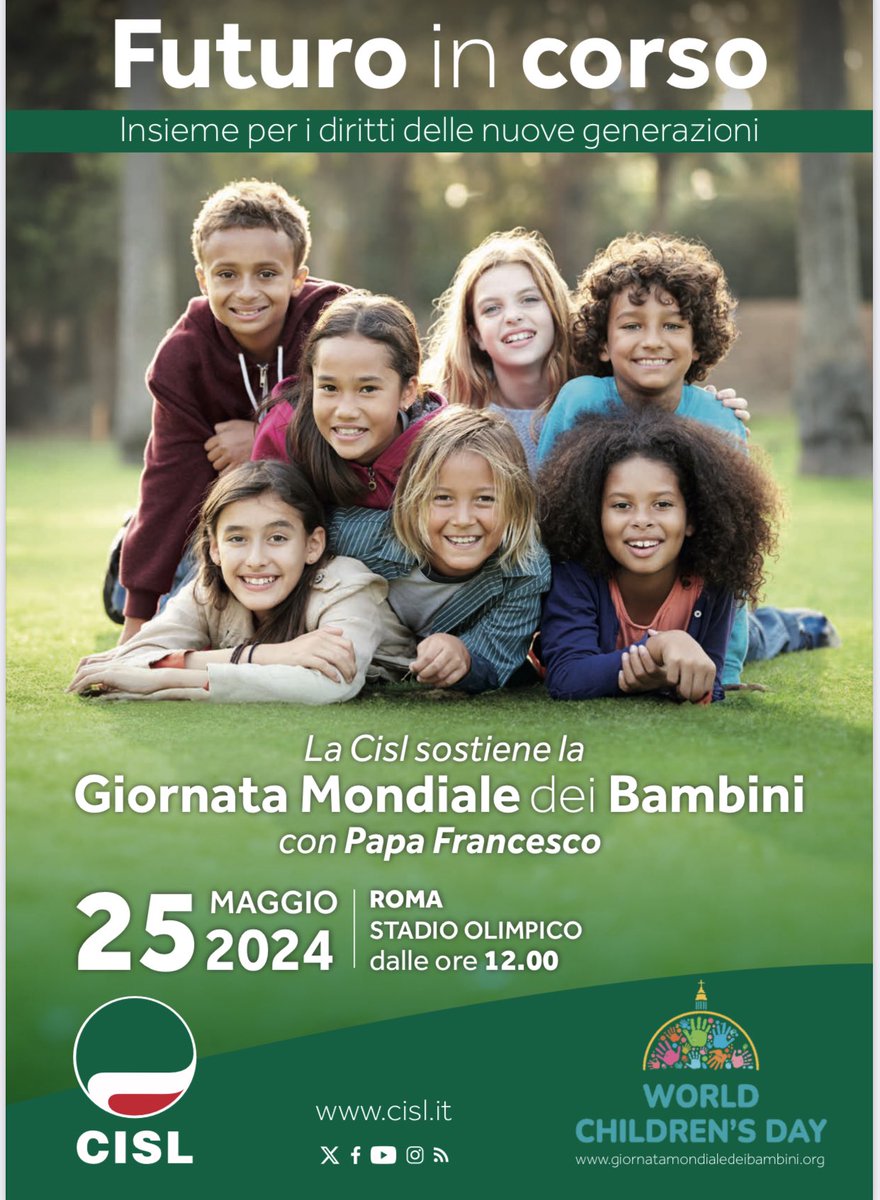 ✅ Sabato 27 aprile la Cisl parteciperà con una numerosa delegazione della @FnpCisl all’Udienza generale di Papa Francesco “La carezza e il sorriso” dedicata alle famiglie ed in particolare agli anziani, ai nonni, ai nipoti presso l’Aula Paolo VI. ✅ Sabato 25 maggio la Cisl…