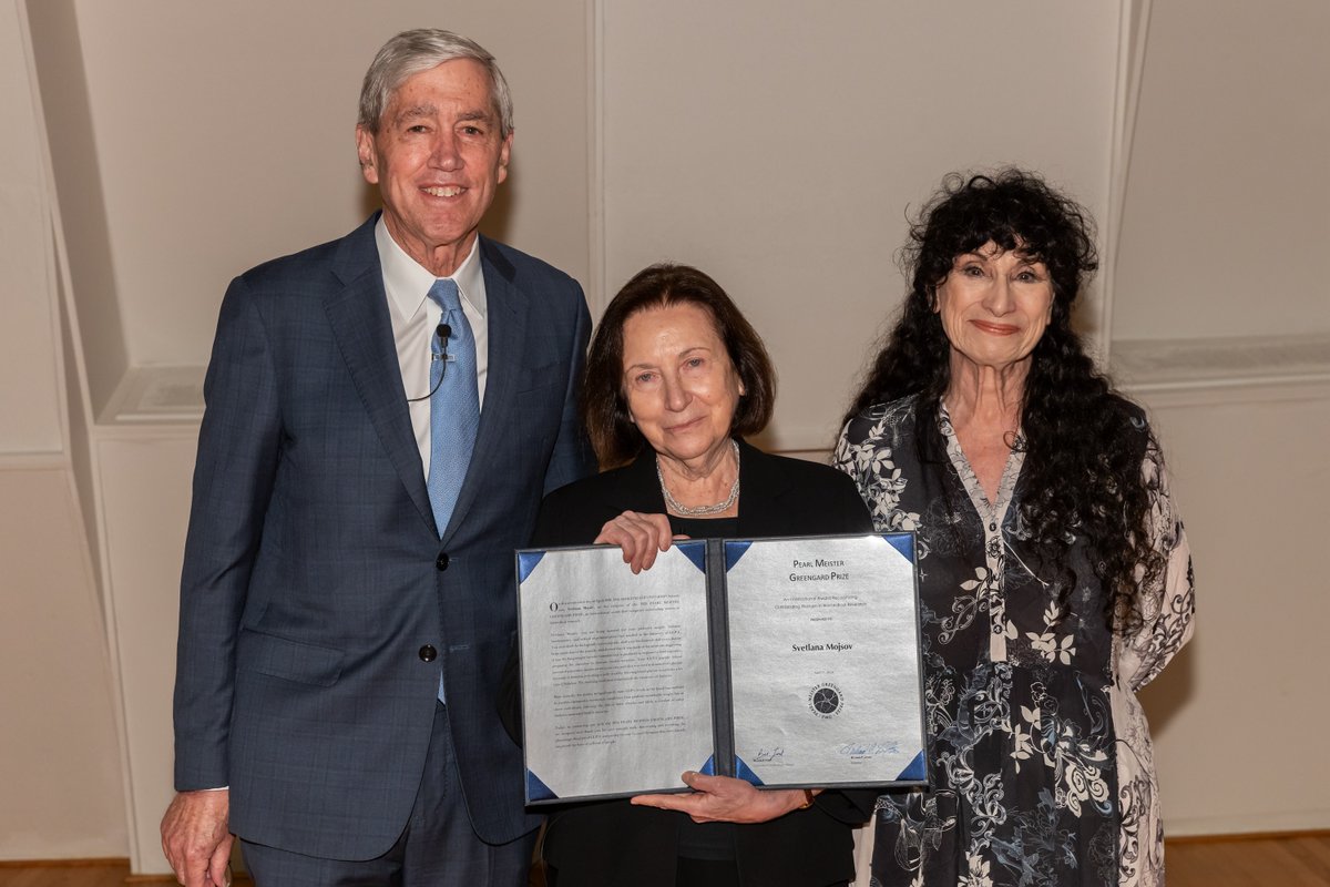 What a week for Svetlana Mojsov, whose research paved the way for groundbreaking diabetes and obesity treatments. This week, she received the 2024 Pearl Meister @GreengardPrize AND was named one of 2024's 100 most influential people by @TIME! 📸 Scott Rudd Events