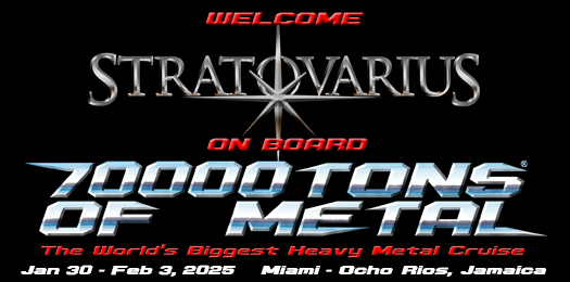 Welcome STRATOVARIUS (@strato_official) onboard #70000TONS OF METAL 2025! #MetalCruise