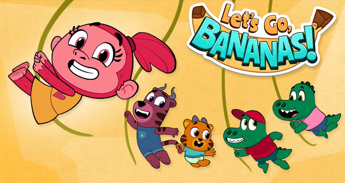 Hey everyone! The show I've been working on as a story rev artist is finally available! If you're a fan of Bluey, and diverse representation, you'll LOVE #LetsGoBananas