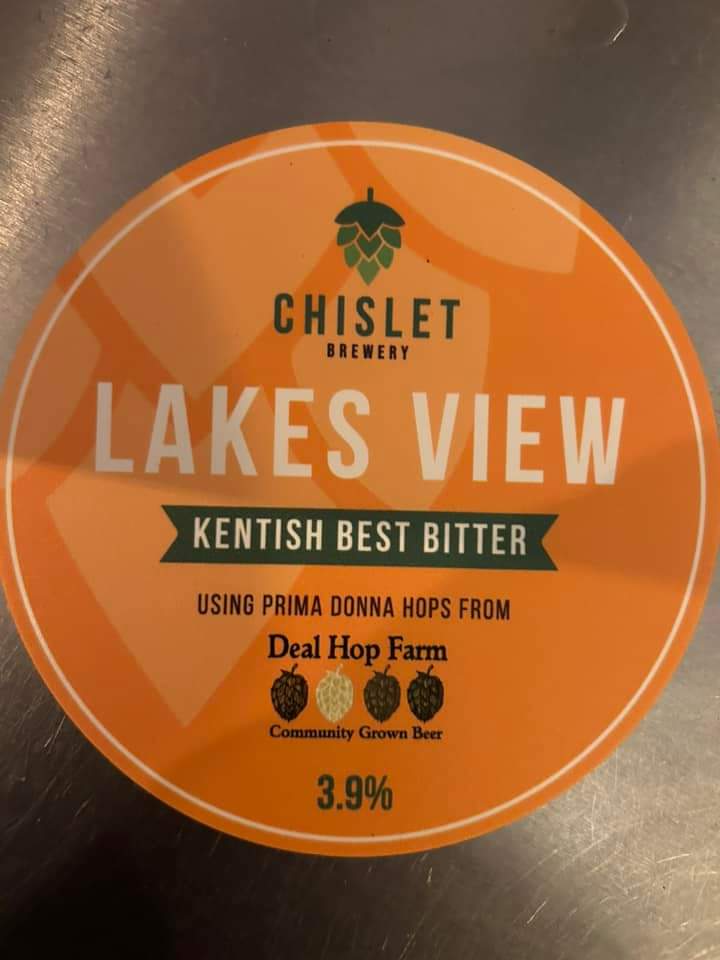 The @dealtaphouse has the Lakes View Bitter from @ChisletBrewery made with our community hops (one hop from every 270 gardens in every pint :) on at the moment