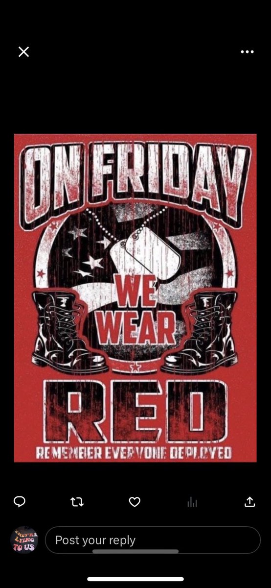 @pasky_68 #WearRedFriday @codeofvets