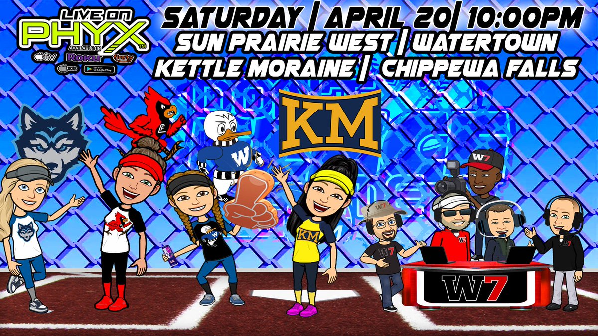 Be sure to join us Saturday for a triple header of Watertown softball as we bring you the Watertown Quad!  Games at 10am, 12pm, and 2pm! #ForTheGirls