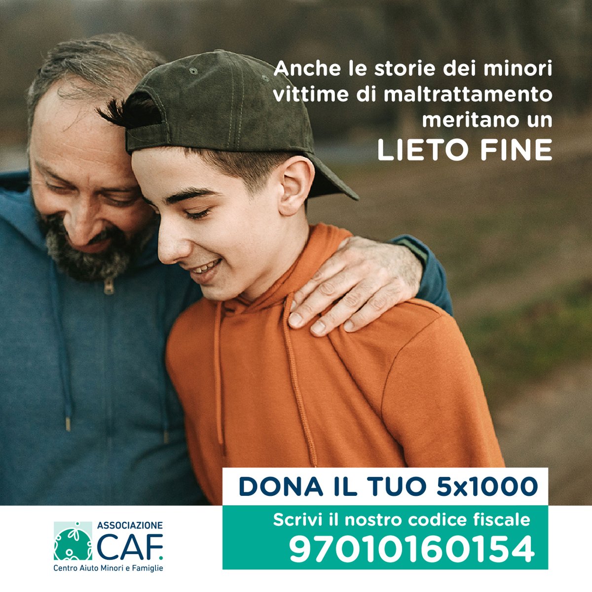 Da 45 anni accogliamo minori che hanno vissuto traumi gravissimi.
🌈 Con il tuo 5x1000 puoi aiutarci a a trasformare questo loro inizio doloroso in un punto di partenza verso un nuovo percorso di vita più sereno ed equilibrato.
✍️ Bastano la tua firma e il nostro CF 97010160154.