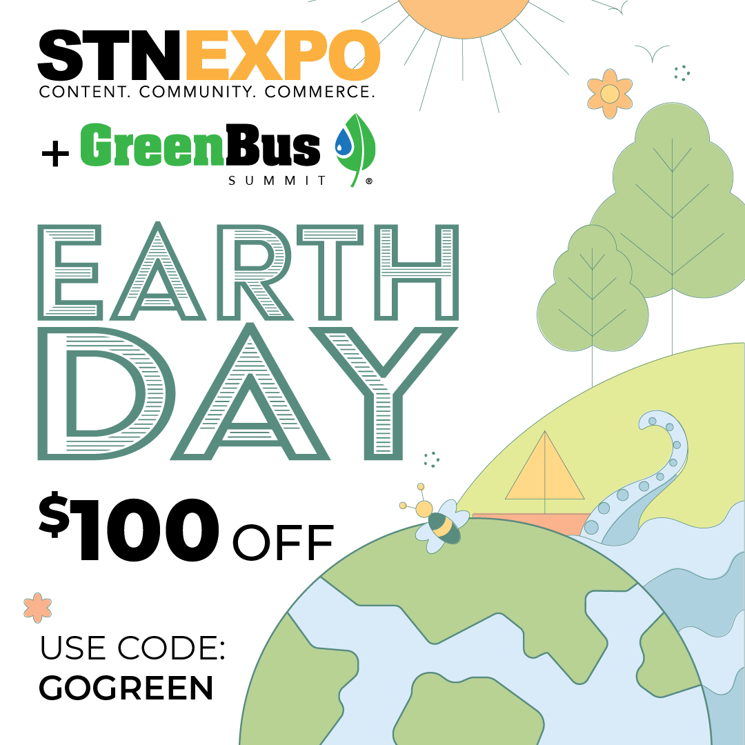 🍃 Take advantage of this special #EarthDay promotion and save $100 on main conference registration! Join us at #STNEXPO this summer! ➡️ Register today at stnexpo.com (Promo code valid till April 23, 2024, 12 A.M. PST)