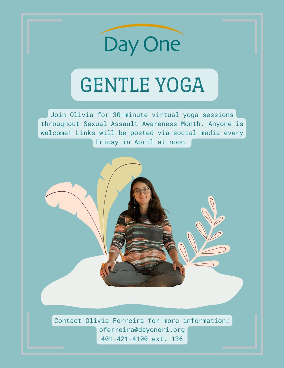 Join us for virtual yoga sessions on Fridays, at noon, for the month of April! Click the link below to follow along in this weeks practice! #SAAM2024 #selfcare 

youtu.be/uDlXNQ8D6_4