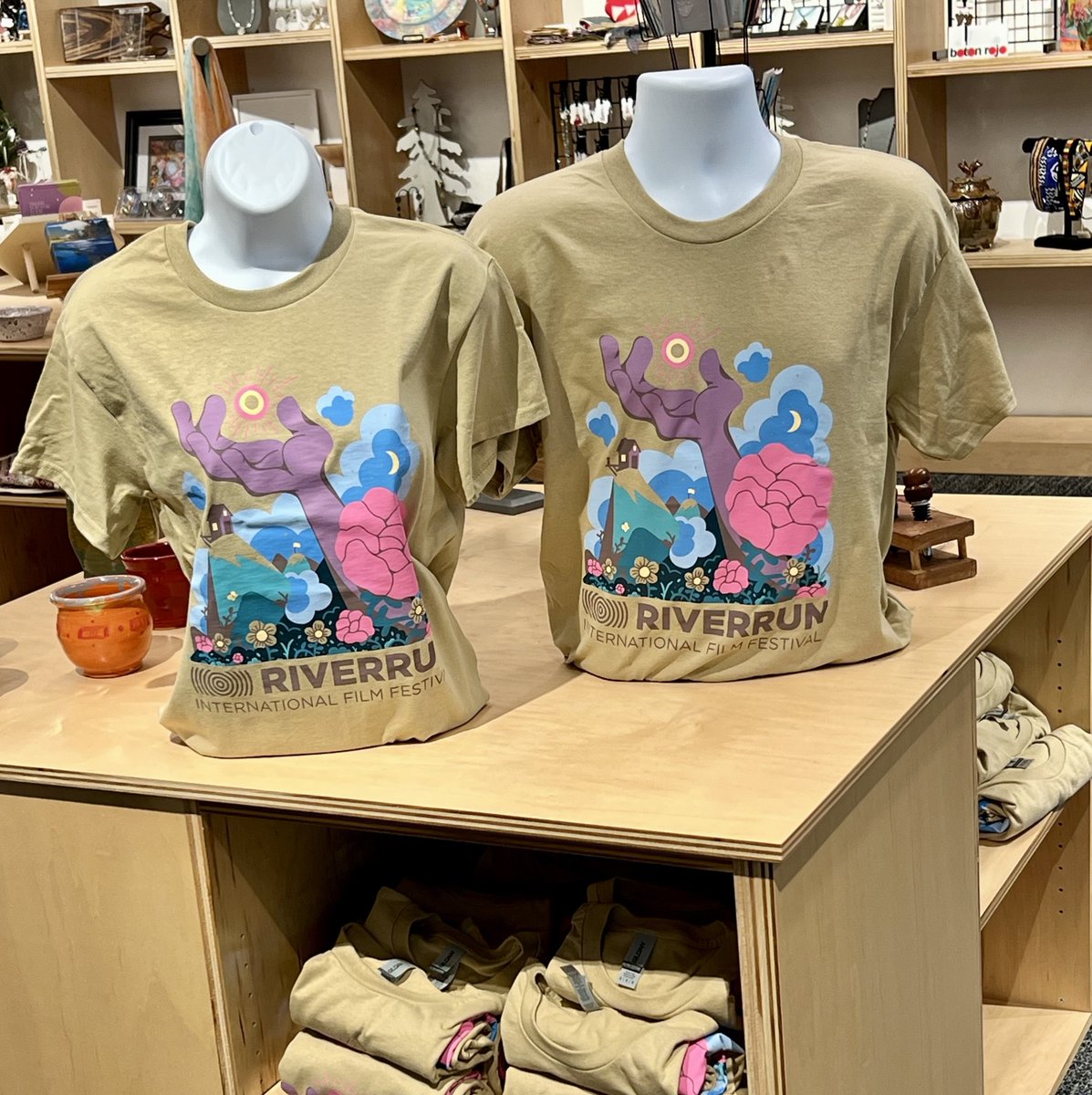 We've got merch! Get your RiverRun 2024 t-shirt! 

Visit the Community Arts Gift Shop in the Milton Rhodes Center for the Arts (Winston-Salem) to purchase yours for $15.