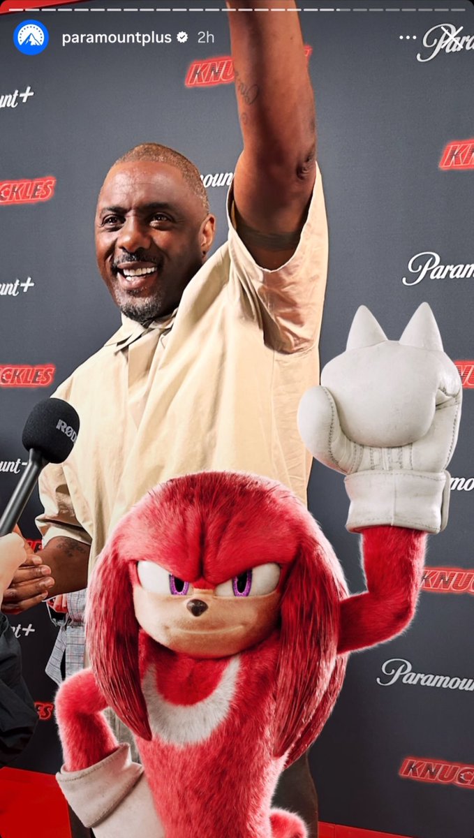 Some screenshots from the Knuckles premiere event in the UK a few days ago. 

#Knuckles #SonicMovie