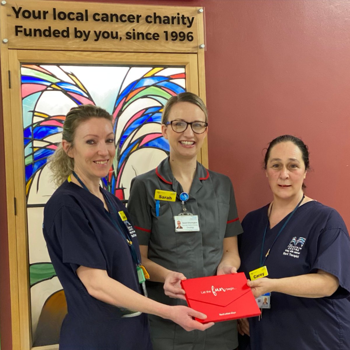 Congrats to our ward therapists Lorna and Carey who are buzzing after receiving a Bee’s Knees Award 🐝 The Bee’s Knees Awards were launched in our Centre Centre last year and celebrate the care and commitment that our colleagues provide for patients.