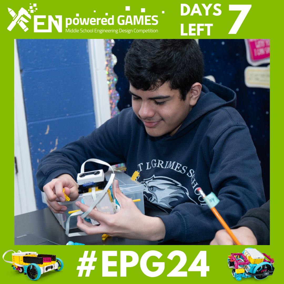 Only 7 days until the 7th Annual ENpowered Games! Get ready for an unforgettable event filled with innovation, teamwork, and fun. Let's get inspired! 💡🚀

#ENpoweredGames #EPG24 #STEM #Innovation #Countdown #ProjectSYNCERE #Engineering #Chicago #Nonprofit