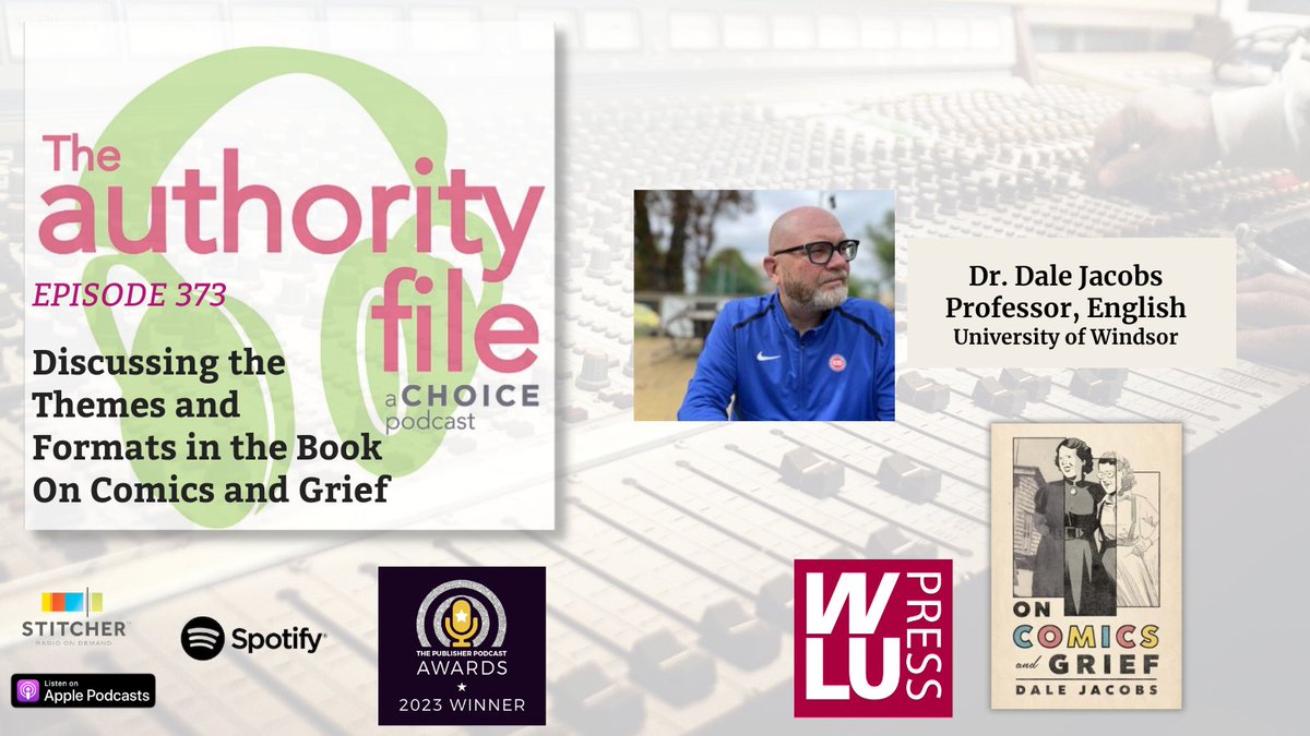 Catch Ep375 of #TheAuthorityFile #podcast In the third episode of the series, Dr. Dale Jacobs discusses his book’s creative nonfiction framework that blends comics studies scholarship with the grief over the loss of his mother. ow.ly/np9u50RjfW5 @wlupress @tigerpride