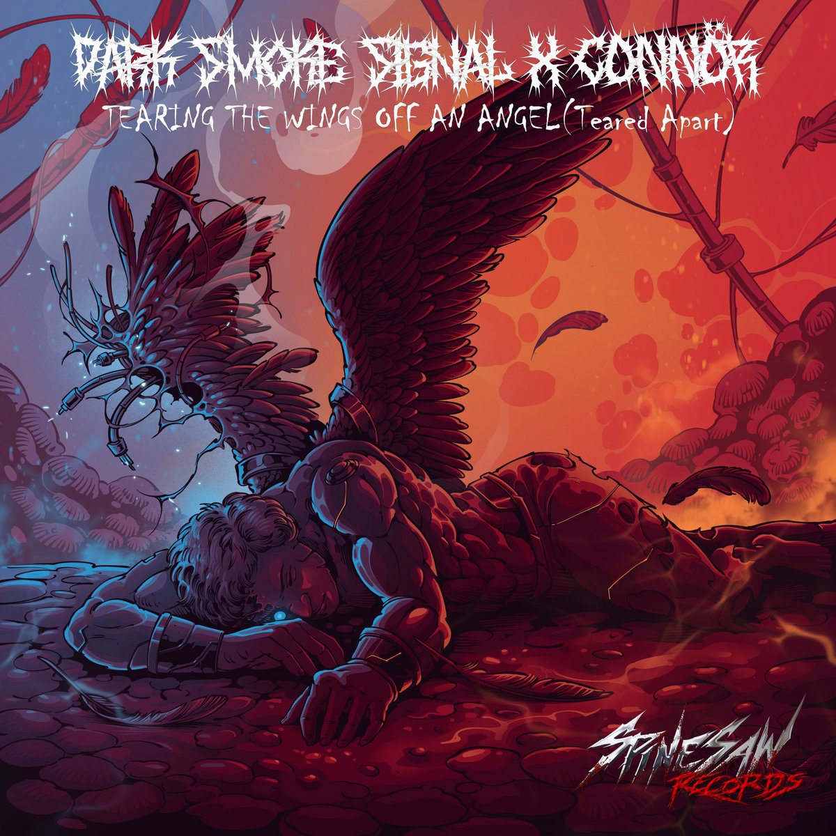 Two great artists in #darksynth collide with blazing fury with TEARING THE WINGS OFF AN ANGEL (TEARED APART) by @connor_retro & @DarkSmokeSignal! open.spotify.com/track/4PaiyOv9… darksmokesignal.bandcamp.com/album/tearing-… connoer.bandcamp.com #synthwave #synthwaveultra