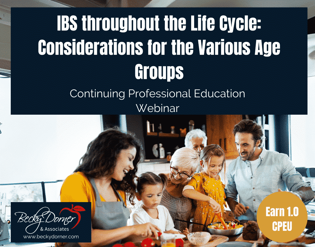 Join us for a webinar that will cover important considerations for patients with IBS throughout the life cycle. Increase awareness and improve confidence when counseling clients on how to manage IBS no matter the stage of life: tinyurl.com/38sy7xkt